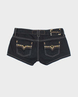Vintage Y2k 00s Guess Studded Mini Shorts - W30