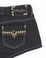 Vintage Y2k 00s Guess Studded Mini Shorts - W30