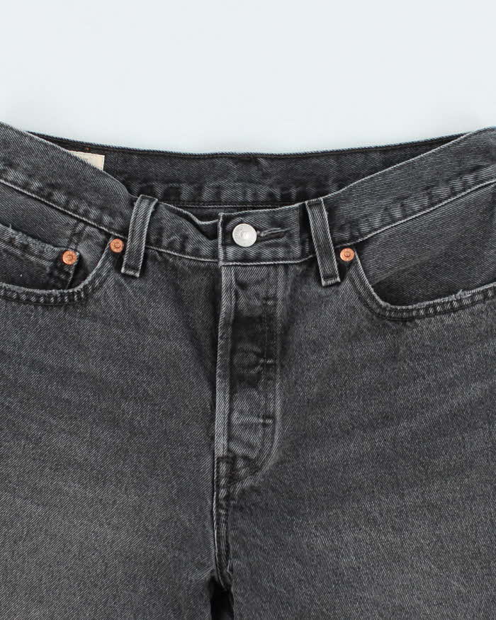 Levi's Short en Jean Femme Noir Casual 501 Cut-Off (EU 36, INT S, W28 Levi's Short en Jean Femme Noir Casual 501 Cut-Off (EU 36, INT S, W28
