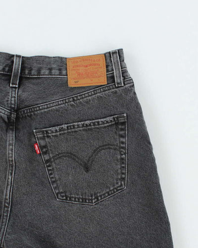 Vintage Levi 501 Black Denim Shorts - W28