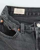 Vintage Levi 501 Black Denim Shorts - W28
