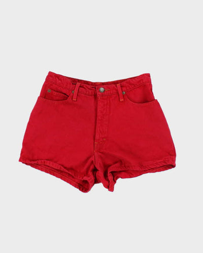 Vintage Stone Jeans Red Denim Shorts - W28