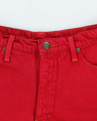 Vintage Stone Jeans Red Denim Shorts - W28