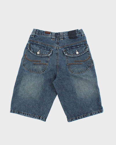 Vintage Y2k 00s Raider Long Denim Shorts - W28