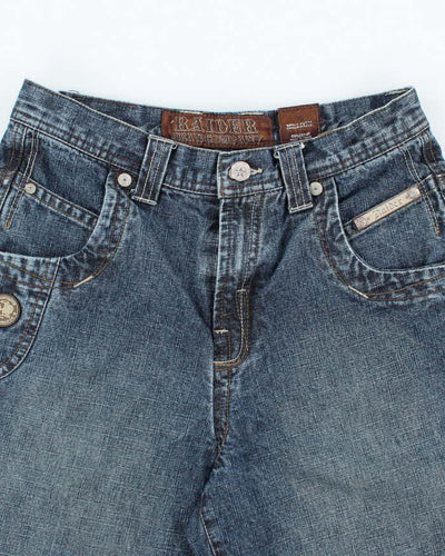 Vintage Y2k 00s Raider Long Denim Shorts - W28