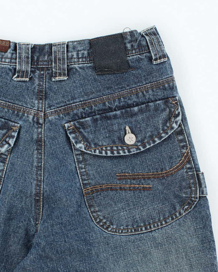 Vintage Y2k 00s Raider Long Denim Shorts - W28