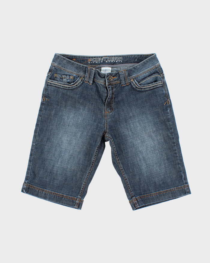 Vintage Y2k 00s Point Zero Long Denim Shorts - W34