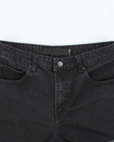 Alexander Wang Black Denim Cut-off Jean Shorts - S