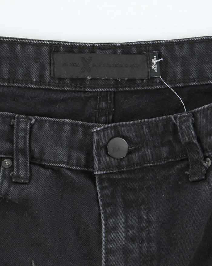 Alexander Wang Black Denim Cut-off Jean Shorts - S