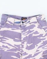 Vintage 90s Route 66 Purple Camo Jean Shorts - S