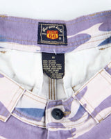 Vintage 90s Route 66 Purple Camo Jean Shorts - S