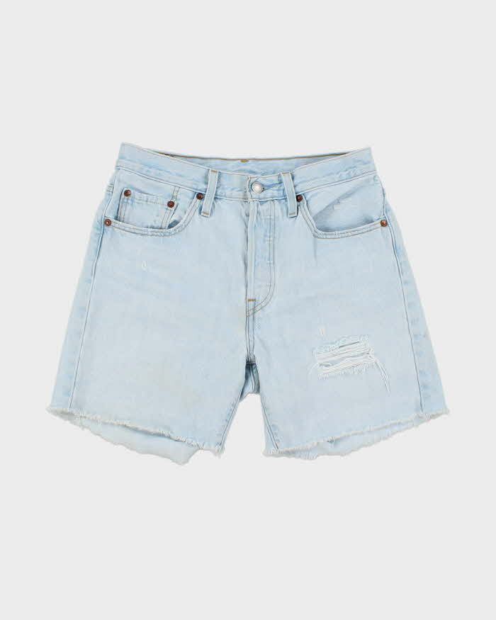 Vintage Levi's Ultra Light Wash Cut Off Denim Shorts - W28 L6
