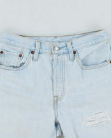 Vintage Levi's Ultra Light Wash Cut Off Denim Shorts - W28 L6