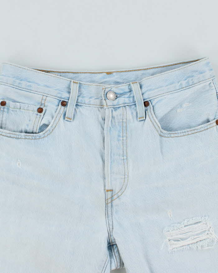 Vintage Levi's Ultra Light Wash Cut Off Denim Shorts - W28 L6
