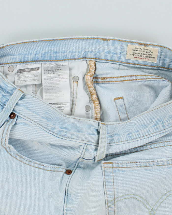 Vintage Levi's Ultra Light Wash Cut Off Denim Shorts - W28 L6