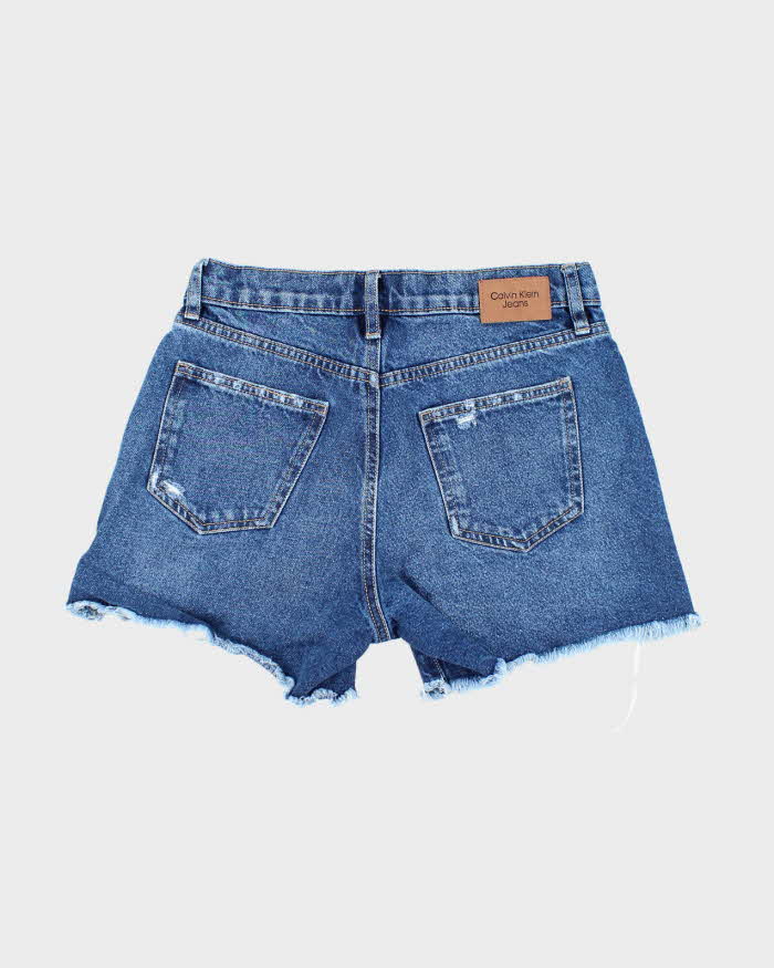 Vintage Calvin Klein Dark Wash Cut Off Denim Shorts - W28 L4