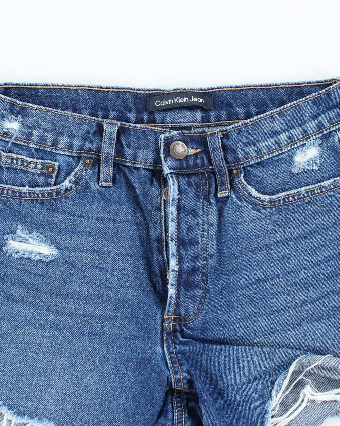 Vintage Calvin Klein Dark Wash Cut Off Denim Shorts - W28 L4