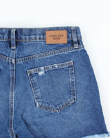 Vintage Calvin Klein Dark Wash Cut Off Denim Shorts - W28 L4