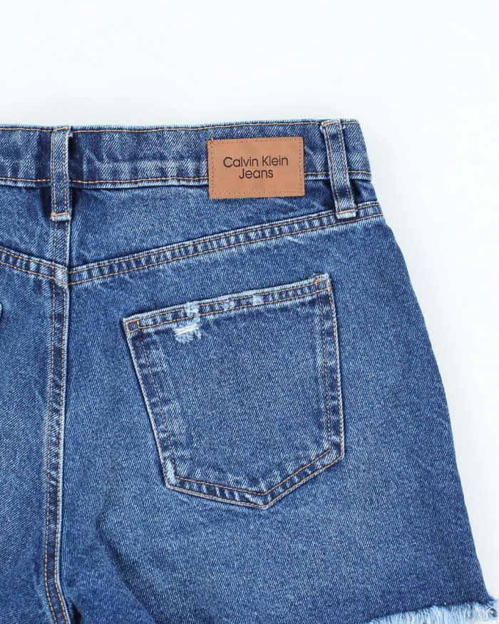 Vintage Calvin Klein Dark Wash Cut Off Denim Shorts - W28 L4