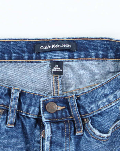 Vintage Calvin Klein Dark Wash Cut Off Denim Shorts - W28 L4