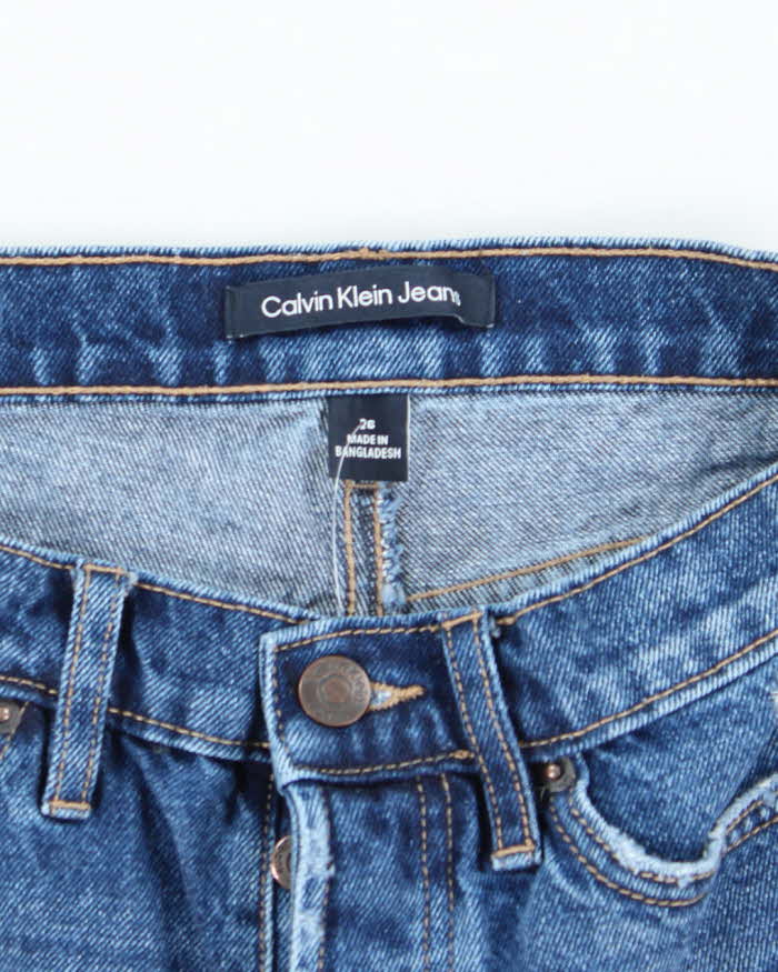 Vintage Calvin Klein Dark Wash Cut Off Denim Shorts - W28 L4