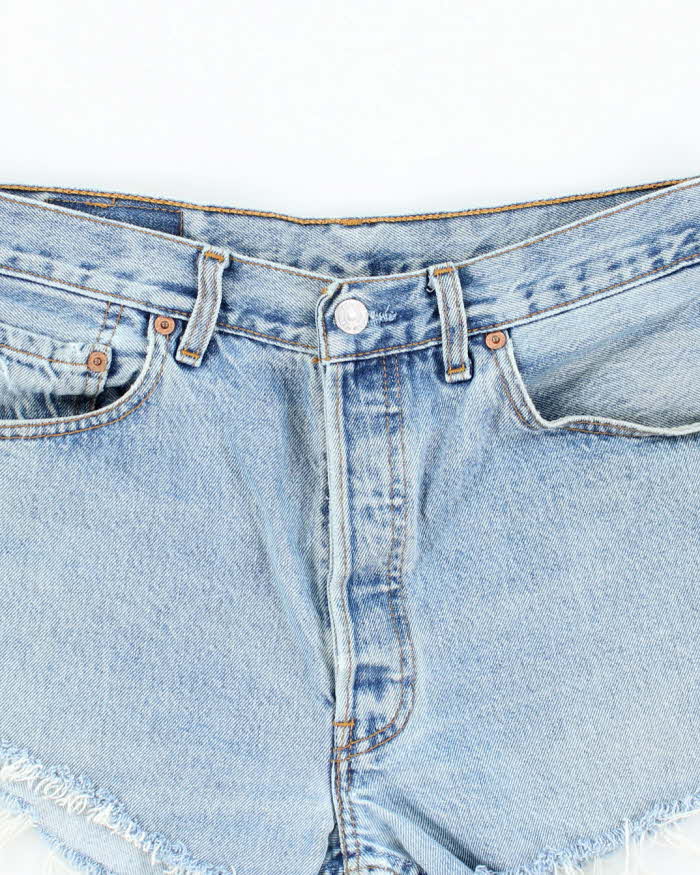 Vintage Levi's Light Wash Cut Off Denim Shorts - W30 L2