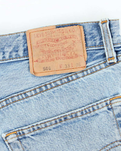Vintage Levi's Light Wash Cut Off Denim Shorts - W30 L2