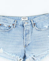 Vintage Agolde Medium Wash Cut Off Denim Shorts - W34 L3
