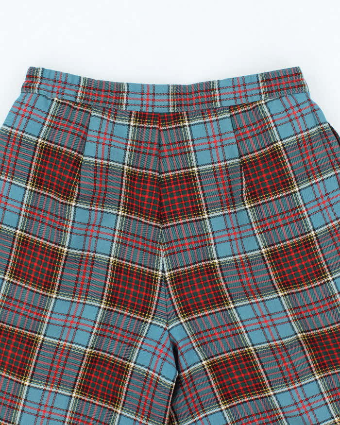 Vintage 80's Lyle & Scott Wool Tartan Print Shorts - W28 L9