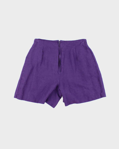 Vintage Early 90s Beechers Brook Purple high Waisted Shorts - M