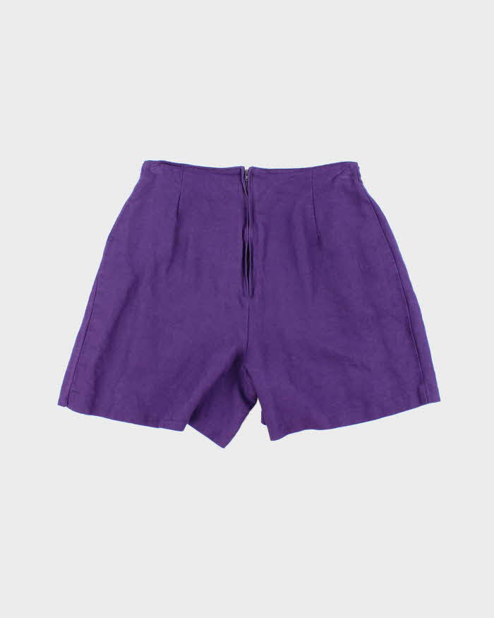 Vintage Early 90s Beechers Brook Purple high Waisted Shorts - M