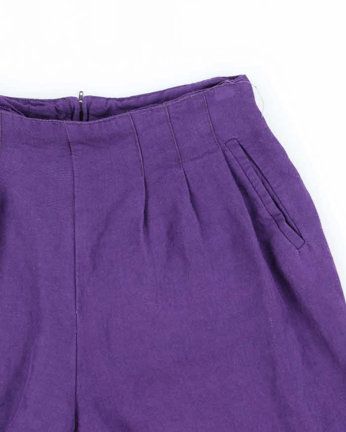 Vintage Early 90s Beechers Brook Purple high Waisted Shorts - M