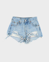 Vintage Levi's 501 Big E Distressed Denim Shorts - W24