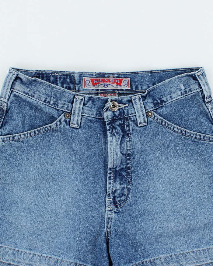 Vintage 90s 00s Silver Jeans Carpenter Denim Shorts - W26