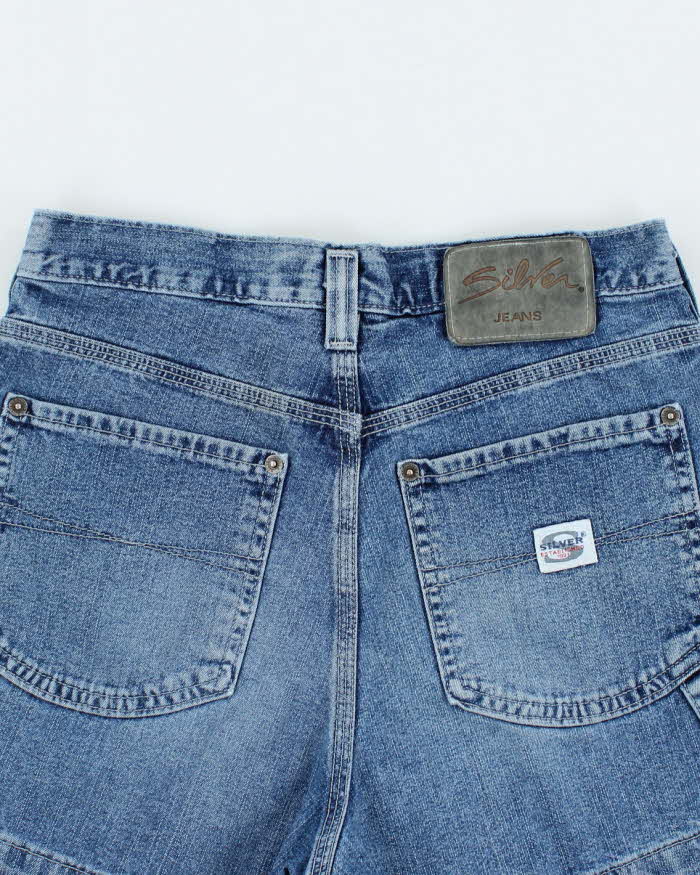 Vintage 90s 00s Silver Jeans Carpenter Denim Shorts - W26