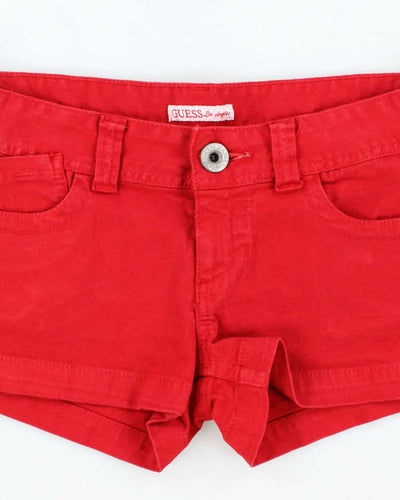 Y2k 00s Guess Red Mini Shorts - W32