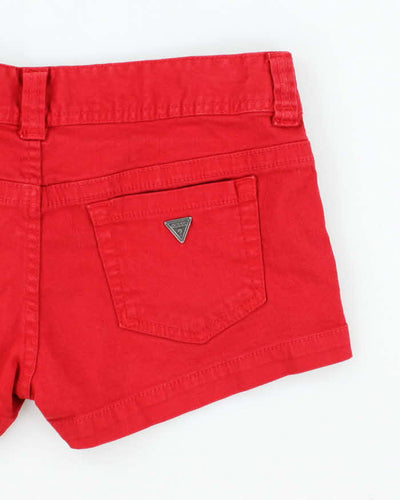 Y2k 00s Guess Red Mini Shorts - W32