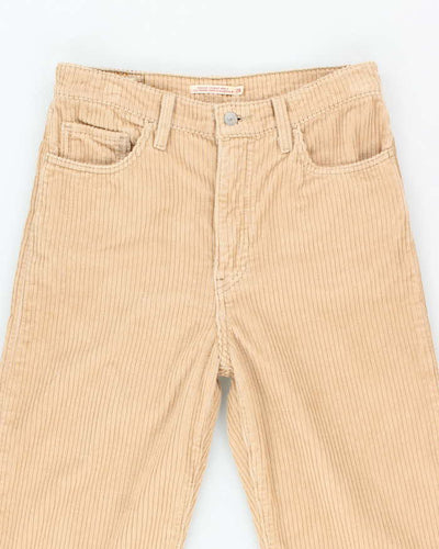 Women's Levi's Beige Straight Ankle Cords Trousers - M