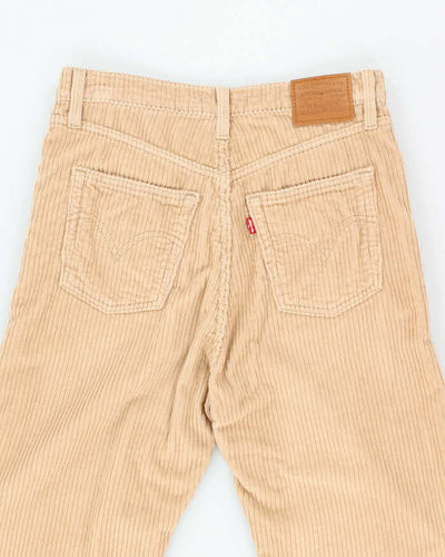 Women's Levi's Beige Straight Ankle Cords Trousers - M
