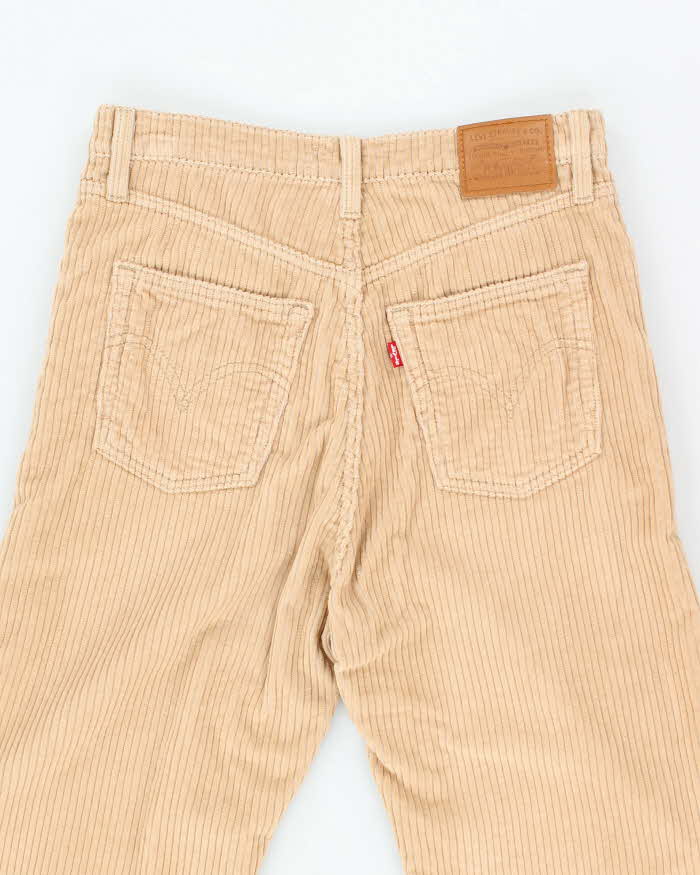 Women's Levi's Beige Straight Ankle Cords Trousers - M