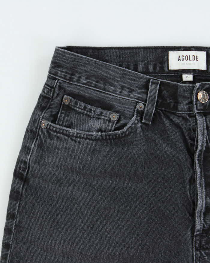 Agolde Women's Made In USA Lana Distressed Denim Shorts - W30