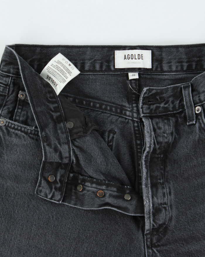Agolde Women's Made In USA Lana Distressed Denim Shorts - W30