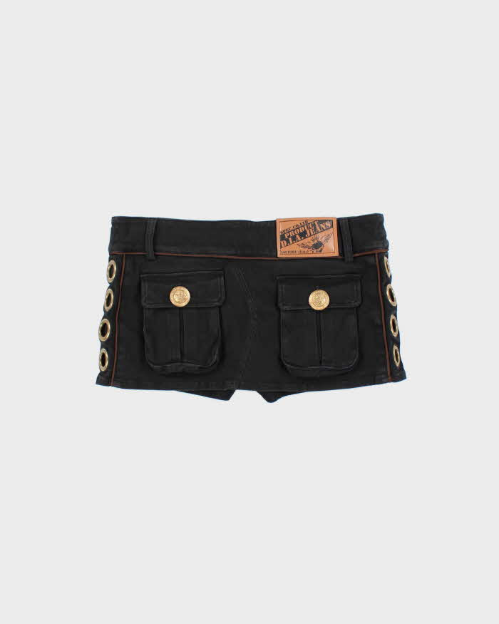 Vintage Y2k 00s D.I.A Eyelet Micro Skort - S