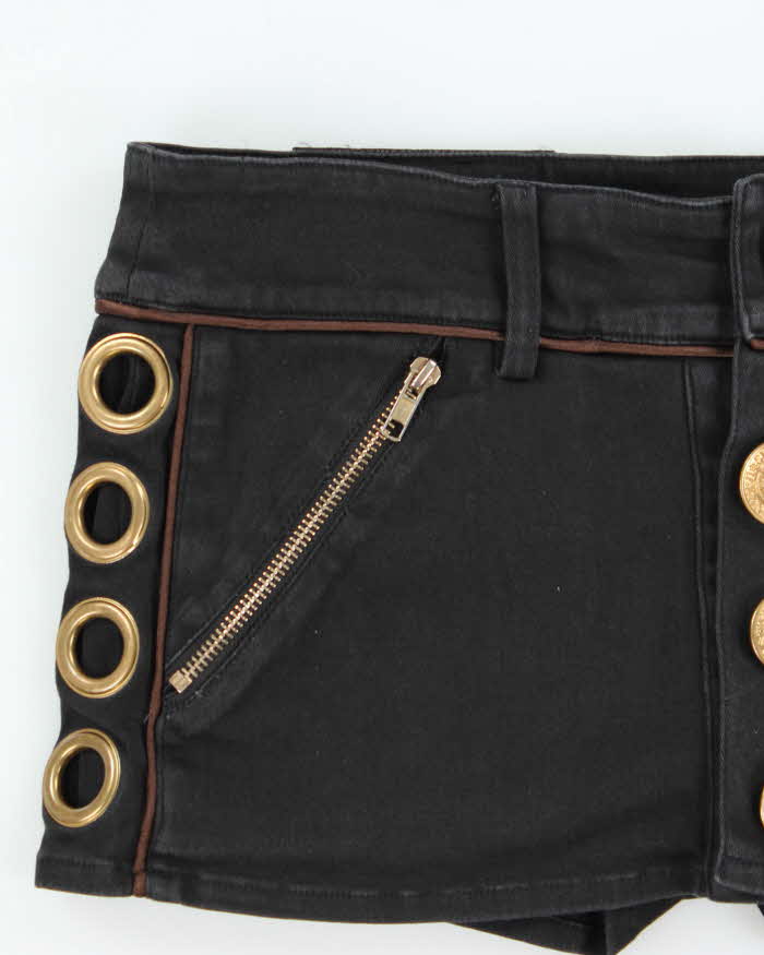 Vintage Y2k 00s D.I.A Eyelet Micro Skort - S