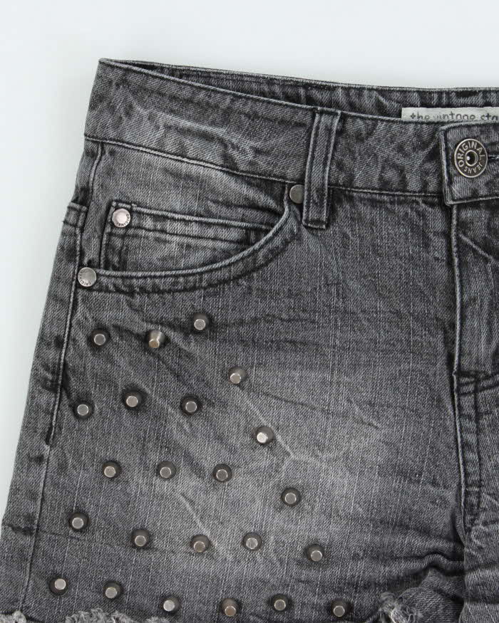 Vintage Y2k 00s The Vintage Standard Studded Denim Shorts - XS
