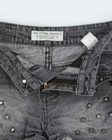 Vintage Y2k 00s The Vintage Standard Studded Denim Shorts - XS