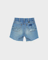 Vintage 1970s Wrangler Women's Made In USA Distressed Denim Mini Shorts - W26