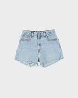 Vintage 1990s Levi's 550 Women's Made In USA Mid-Rise Denim Mini Shorts - W28