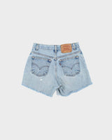 Vintage 1990s Levi's 550 Women's Made In USA Mid-Rise Denim Mini Shorts - W28