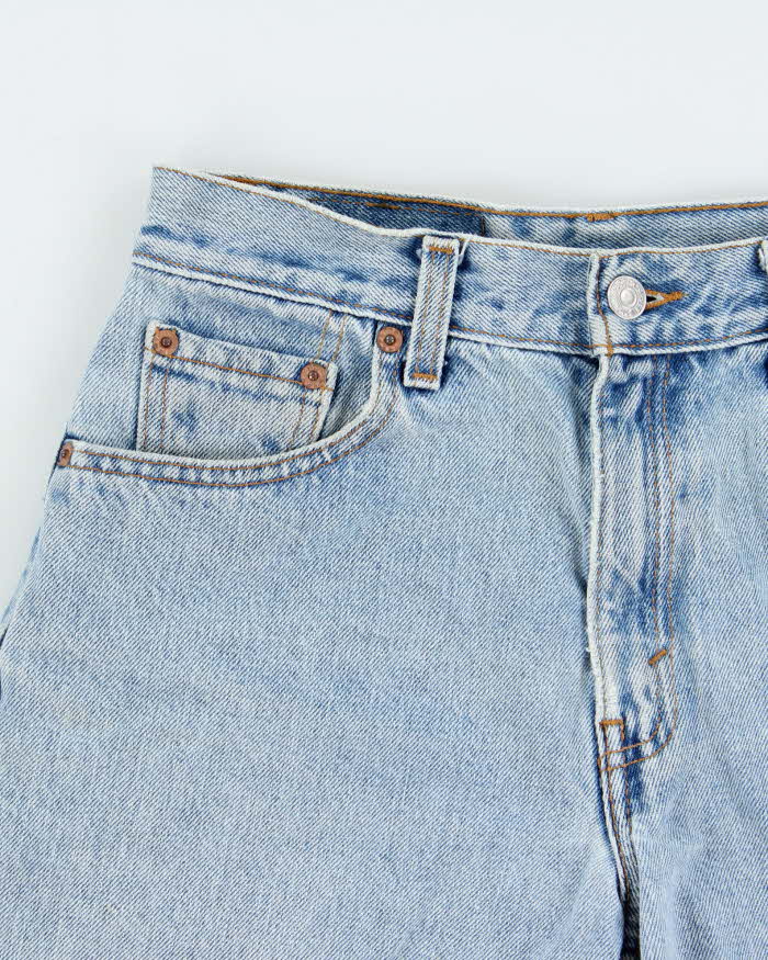 Vintage 1990s Levi's 550 Women's Made In USA Mid-Rise Denim Mini Shorts - W28